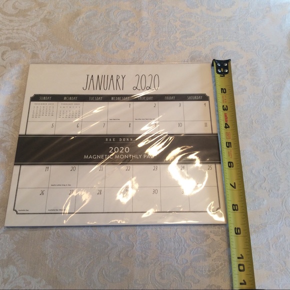 Rae Dunn 2020 Magnetic Monthly Pad - Picture 4 of 4
